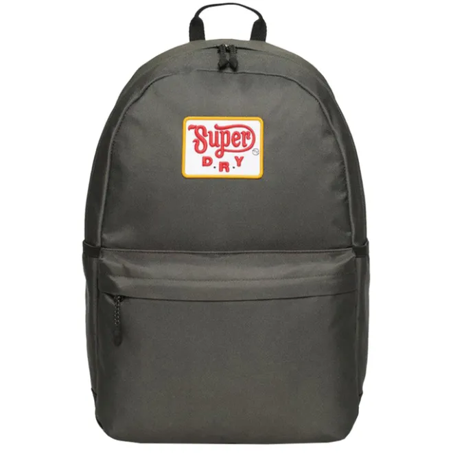 New Superdry Montana Patched Backpack Drab olive green