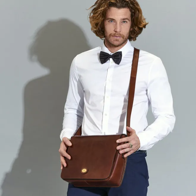 Outlet The Bridge Story Uomo Messenger brown