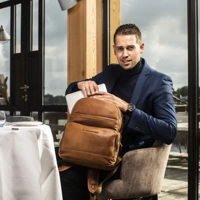 Discount The Chesterfield Brand Austin Backpack cognac