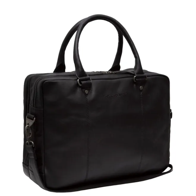 Outlet The Chesterfield Brand Boston Laptoptas zwart