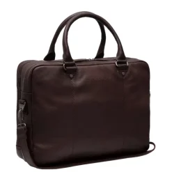 New The Chesterfield Brand Boston Laptoptas 15" Shoulderbag brown