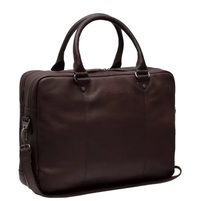 New The Chesterfield Brand Boston Laptoptas 15" Shoulderbag brown