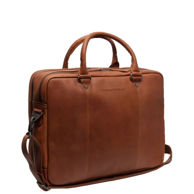 New The Chesterfield Brand Boston Laptoptas cognac