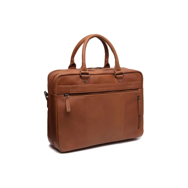 New The Chesterfield Brand Boston Laptoptas cognac