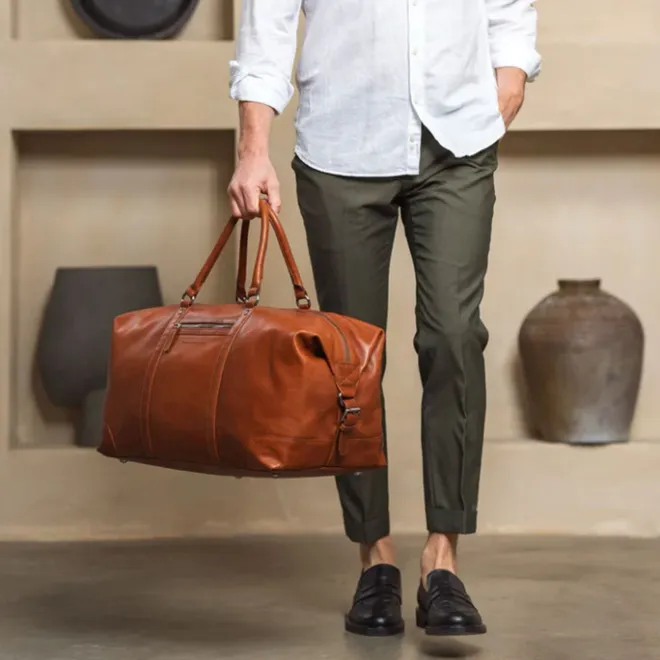 Discount The Chesterfield Brand Cavoli Travelbag cognac