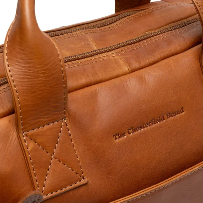 Outlet The Chesterfield Brand Frazer Laptopbag cognac
