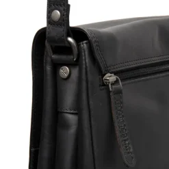 The Chesterfield Brand Laverton Flapoverbag medium black