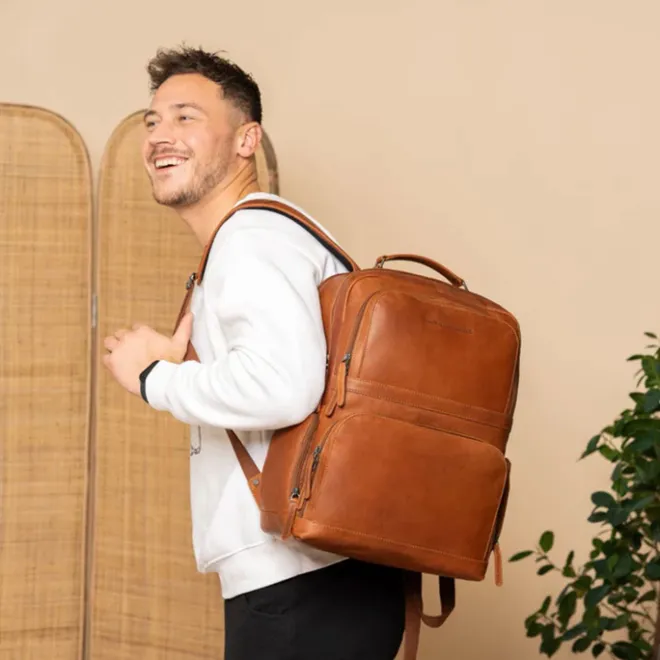 Sale The Chesterfield Brand Lennox Backpack cognac