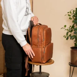 Sale The Chesterfield Brand Lennox Backpack cognac