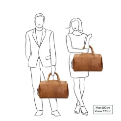 Clearance The Chesterfield Brand Liam Travelbag cognac
