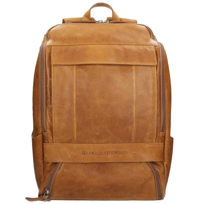 Hot The Chesterfield Brand Rich Laptop Backpack cognac
