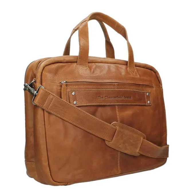 Outlet The Chesterfield Brand Ryan Laptopbag Large cognac