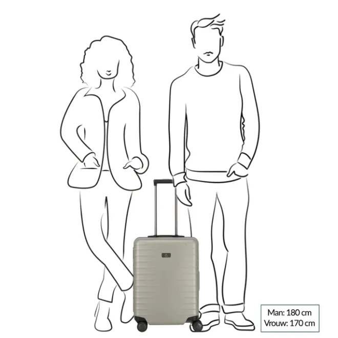 Clearance Titan Litron Frame 4 Wheel Trolley S champagne