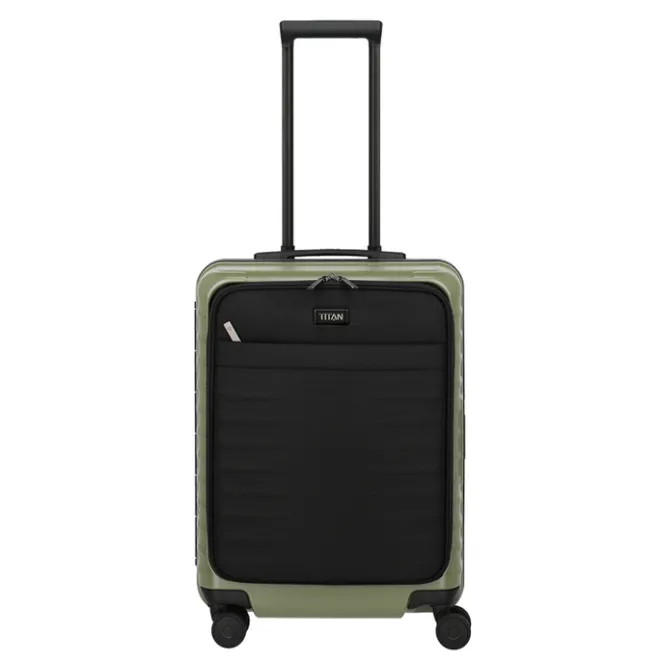 Outlet Titan Overseas 4 Wheel Cabin Spinner Frontpocket forest green