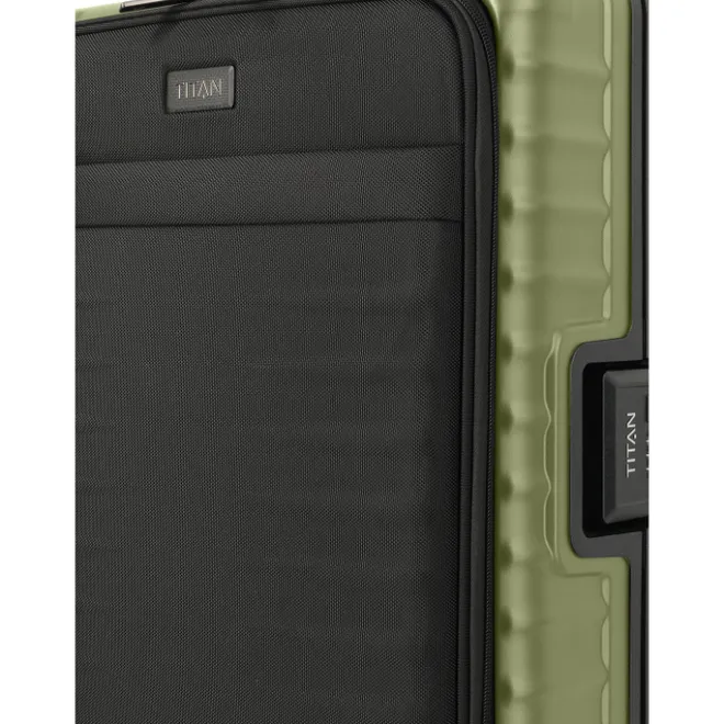 Outlet Titan Overseas 4 Wheel Cabin Spinner Frontpocket forest green