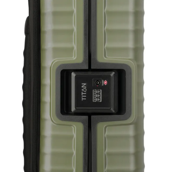 Outlet Titan Overseas 4 Wheel Cabin Spinner Frontpocket forest green