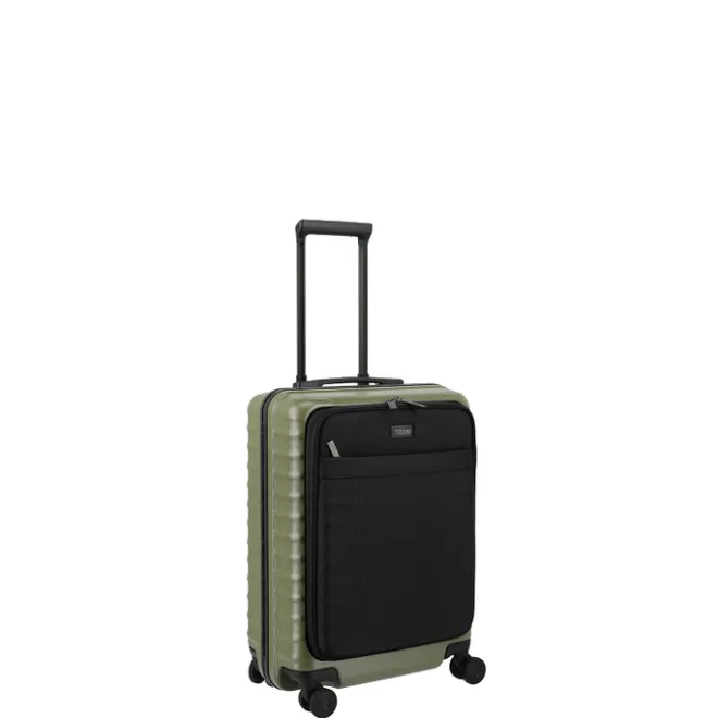 Outlet Titan Overseas 4 Wheel Cabin Spinner Frontpocket forest green