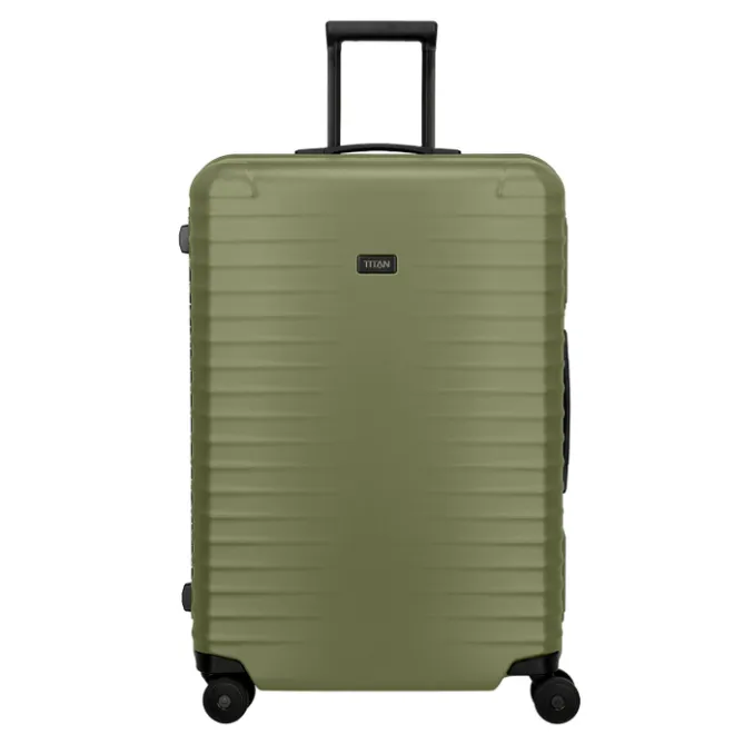 Outlet Titan Overseas 4 Wheel Trolley L forest green