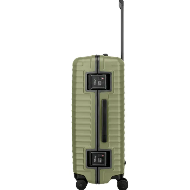 Outlet Titan Overseas 4 Wheel Trolley L forest green