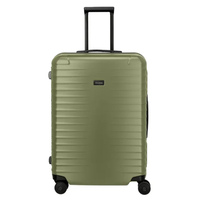 Best Titan Overseas 4 Wheel Trolley M+ forest green