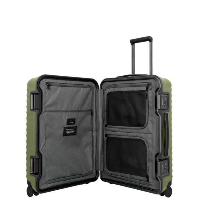 Best Titan Overseas 4 Wheel Trolley M+ forest green