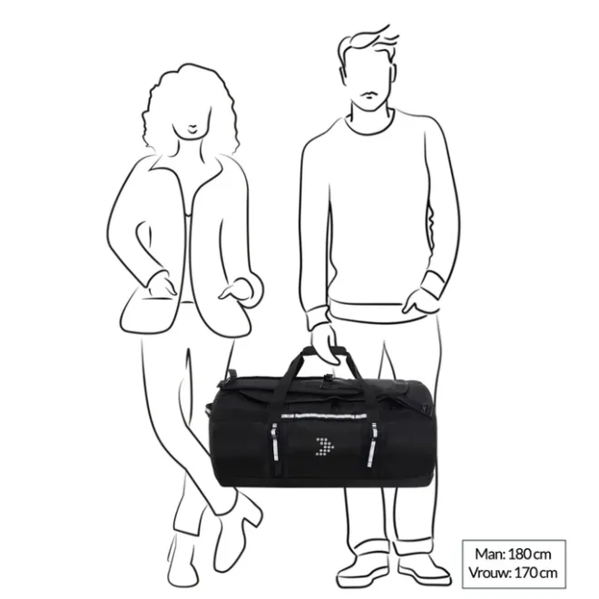 Outlet Travelbags The Base Duffle Backpack M black