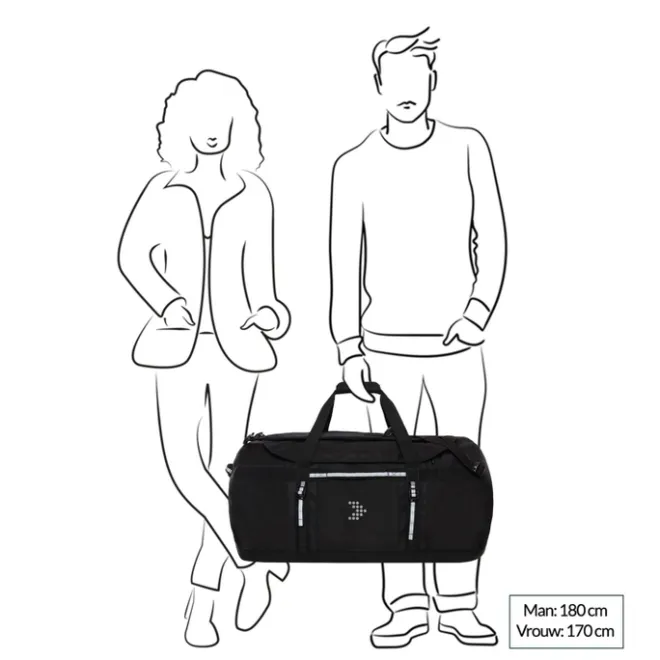 Travelbags The Base Duffle Backpack L black