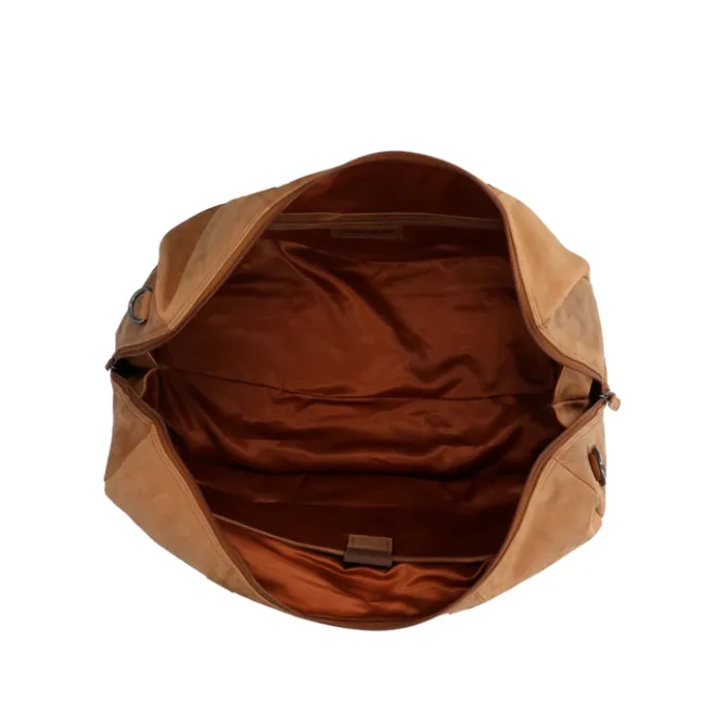 Best Travelbags The Base Leather Weekender cognac