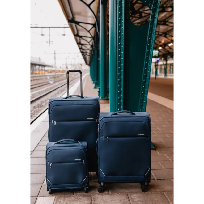 Discount Travelbags The Base Soft Trolley 79 dark blue