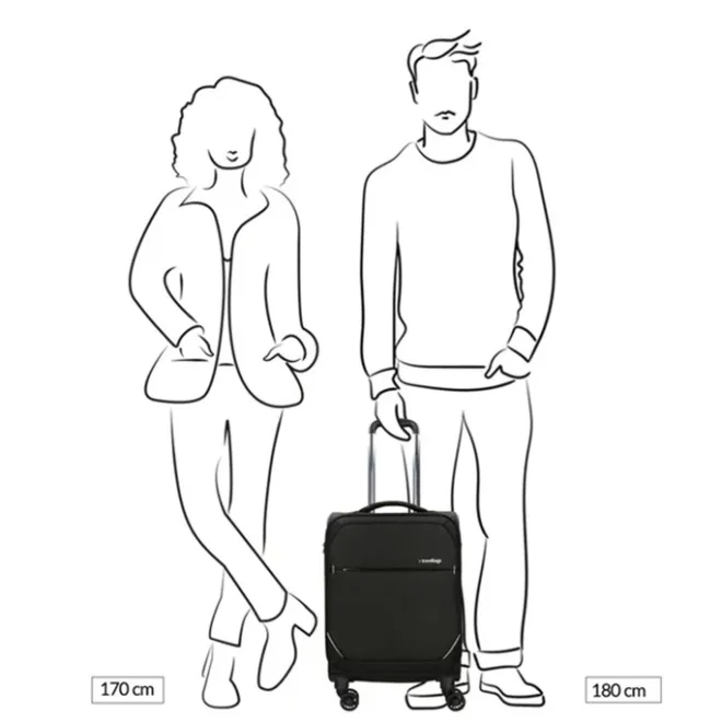 Travelbags The Base Soft Trolley S black