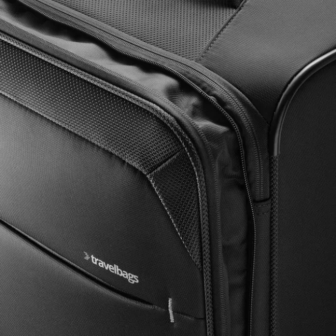 Clearance Travelbags The Base Soft Trolley 68 black