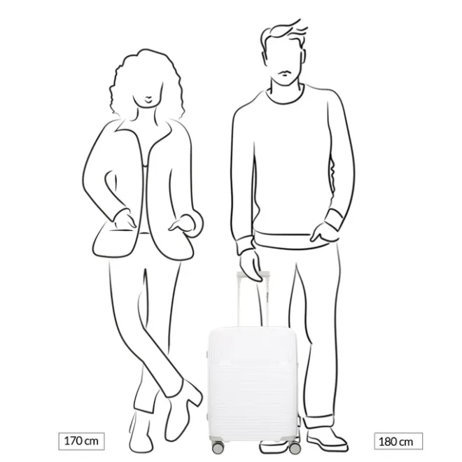 Outlet Travelbags The Lina Trolley S white