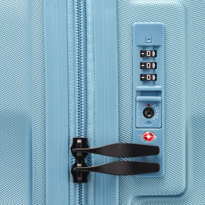 Discount Travelbags The Rollaway Cabin Trolley ice blue