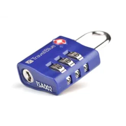 New TravelBlue 2x TSA Combi Lock Set blue