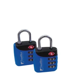 Best TravelBlue 2x TSA Lock Set blue