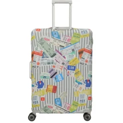 Discount Travelite Accessoires Kofferhoes L tickets on blue/white