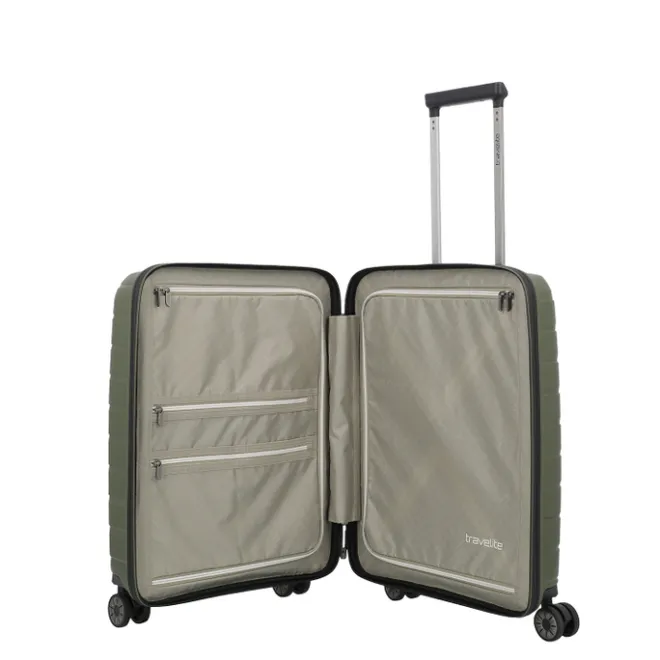 Best Travelite Air Base 4 Wheel Cabin Trolley olive