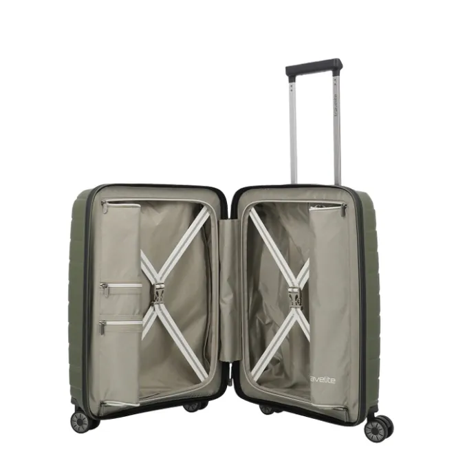 Best Travelite Air Base 4 Wheel Cabin Trolley olive