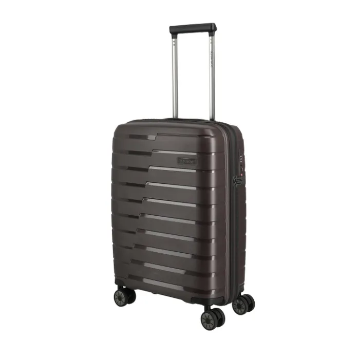 Clearance Travelite Air Base 4 Wheel Cabin Trolley coffee