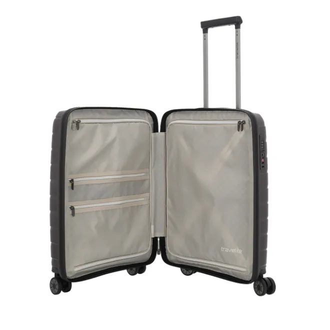 Clearance Travelite Air Base 4 Wheel Cabin Trolley coffee