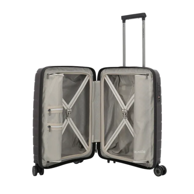Clearance Travelite Air Base 4 Wheel Cabin Trolley coffee