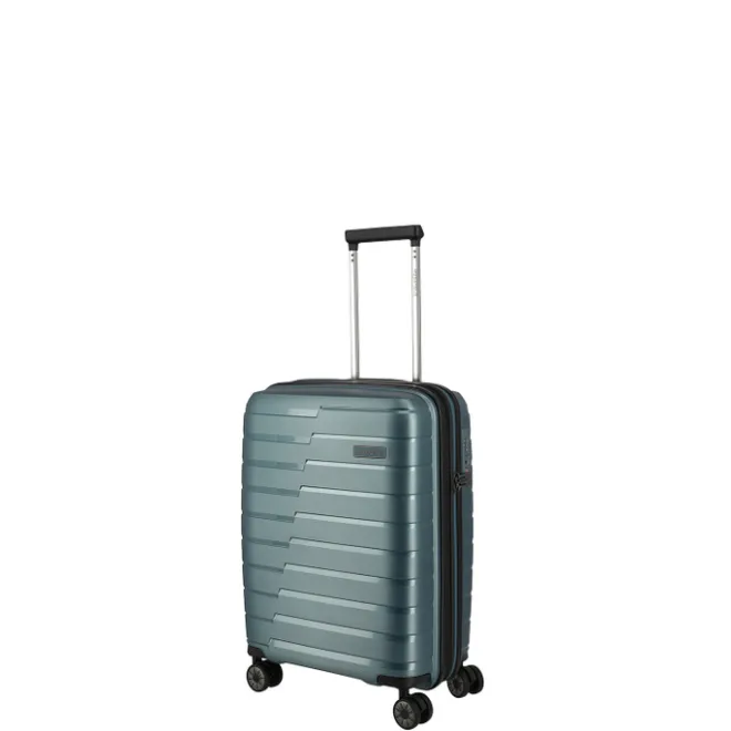 Clearance Travelite Air Base 4 Wheel Cabin Trolley Expandable iceblue metallic