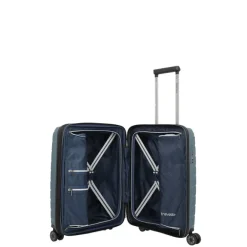Clearance Travelite Air Base 4 Wheel Cabin Trolley Expandable iceblue metallic