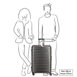 Best Travelite Air Base 4 Wiel Trolley L ice blue