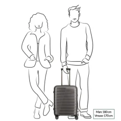 Best Travelite Air Base 4 Wiel Trolley S champagne metallic