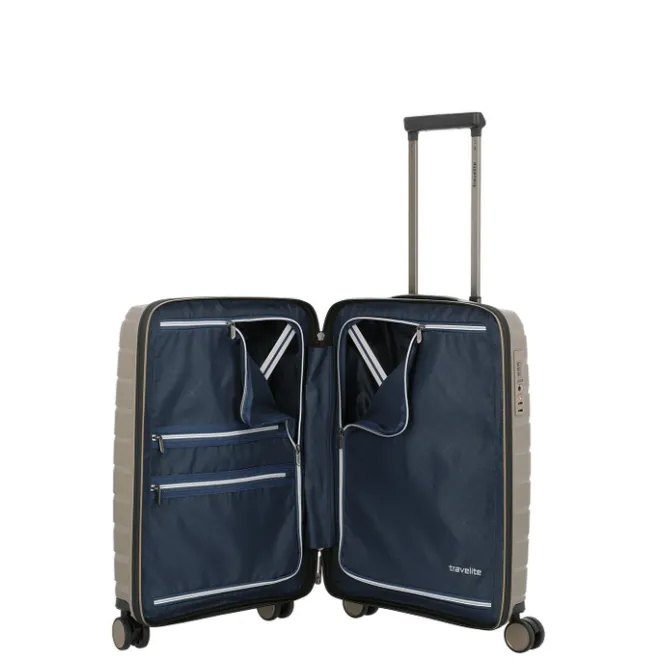 Best Travelite Air Base 4 Wiel Trolley S champagne metallic