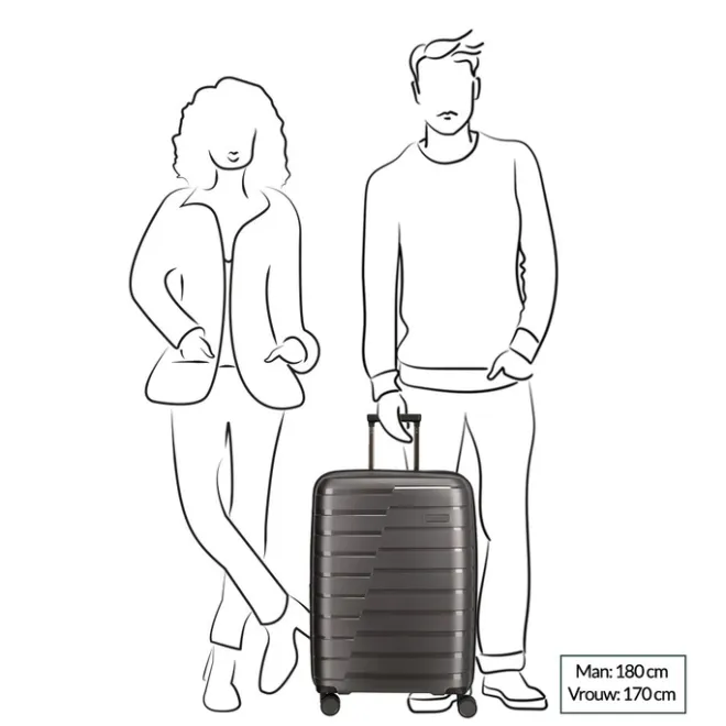Best Travelite Air Base 4 Wiel Trolley M Expandable anthracite