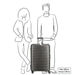 Hot Travelite Air Base 4 Wiel Trolley L lila