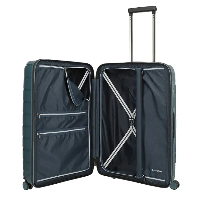 Outlet Travelite Air Base 4 Wiel Trolley M Expandable ice blue