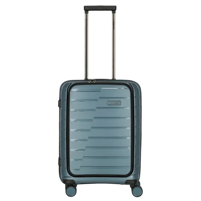 Clearance Travelite Air Base 4 Wiel Trolley S Front-Pocket ice blue